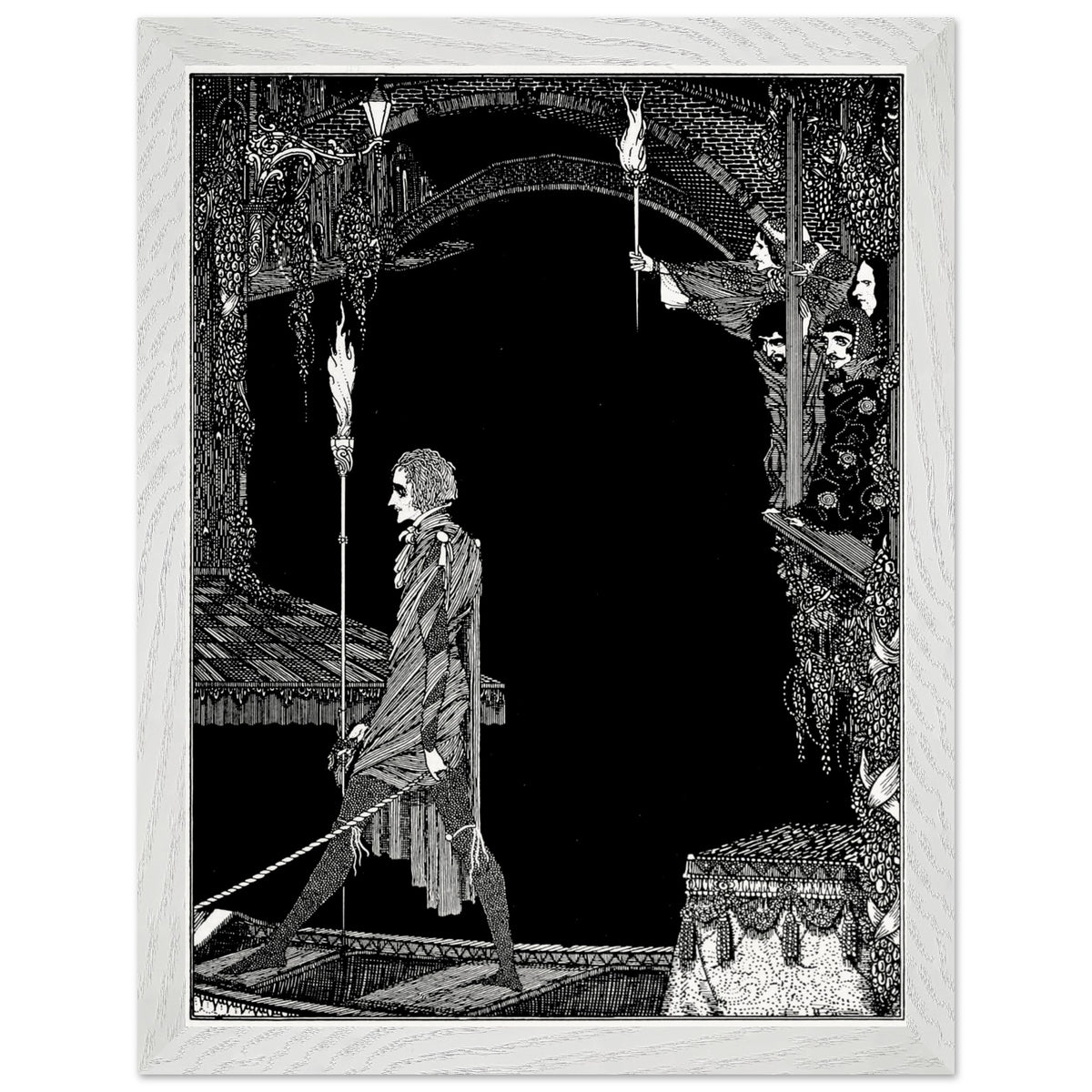 Myself No Power by Harry Clarke in a white frame with a narrow mount