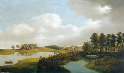 The Mill, Ballinrobe, oil painting by James Arthur O’Connor, c.1818
