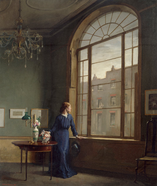 Window in London Street, oil painting by William Orpen, 1901