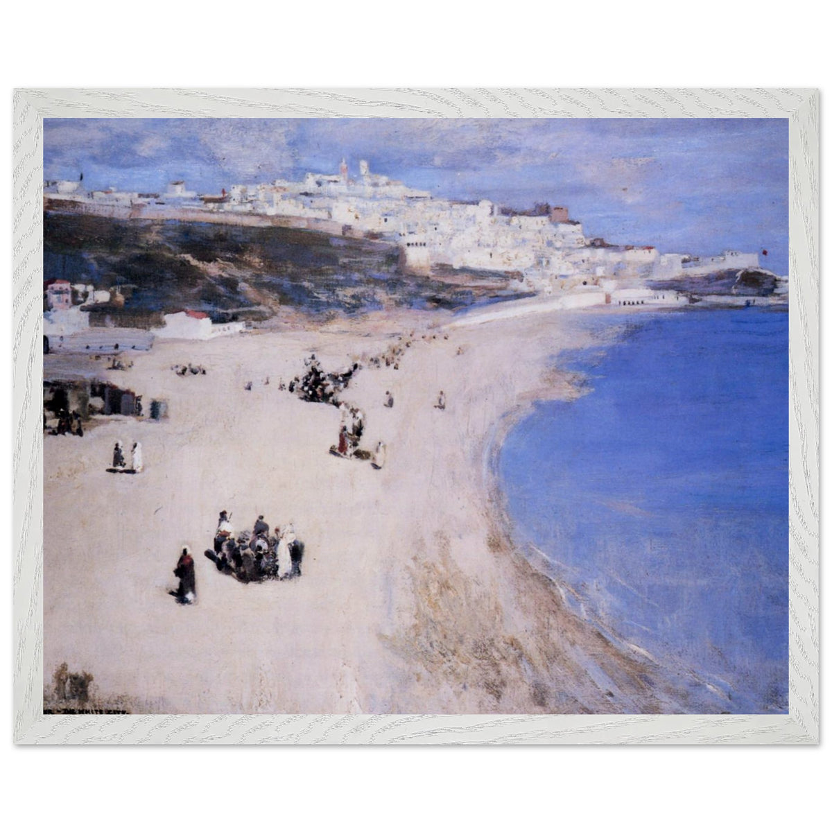 Tangier, The White City by Sir John Lavery in a white frame on a plain white background