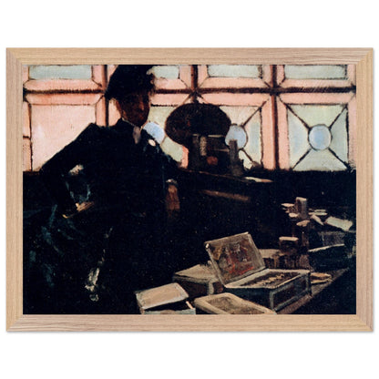 The Cigar Seller by Sir John Lavery in a pale oak frame with a thin mount