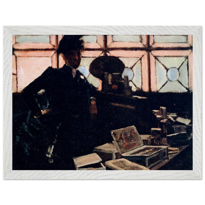 The Cigar Seller by Sir John Lavery in a whitewashed frame with a white mount