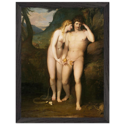 The Temptation of Adam by James Barry in a dark wood frame