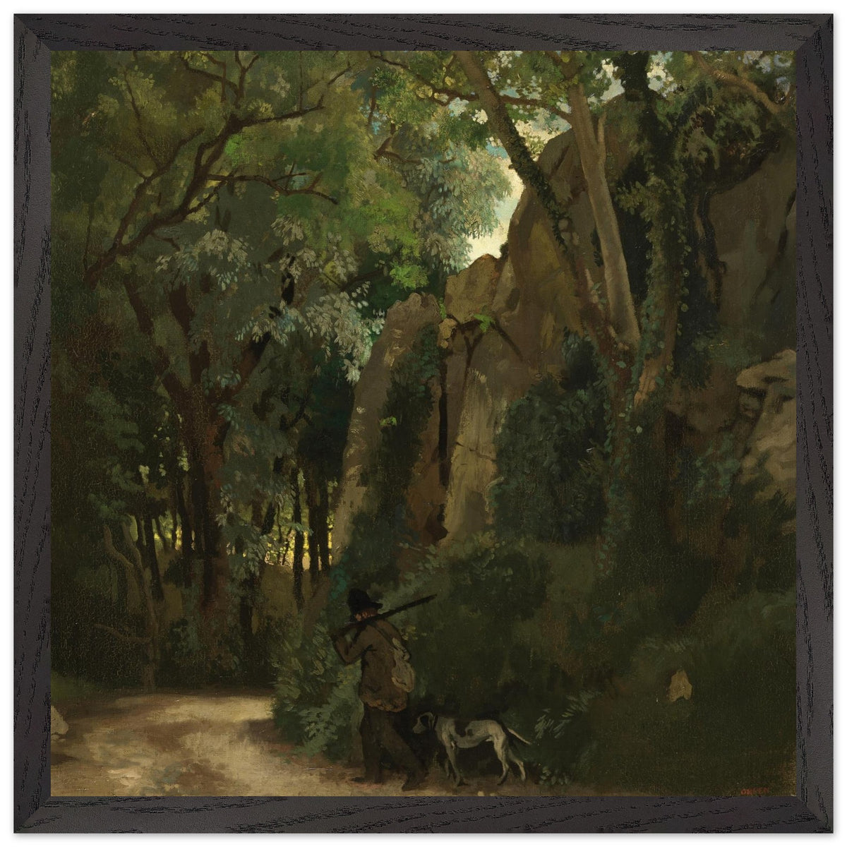 Trees at Howth by William Orpen in a dark wood frame, full-bleed