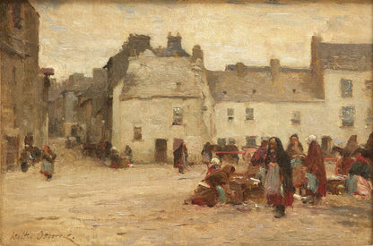 Galway Market Scene by Walter Frederick Osborne – Irish Art Print
