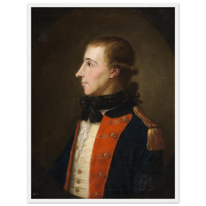 Wolfe Tone 45x60 cm Irish portrait framed in white frame