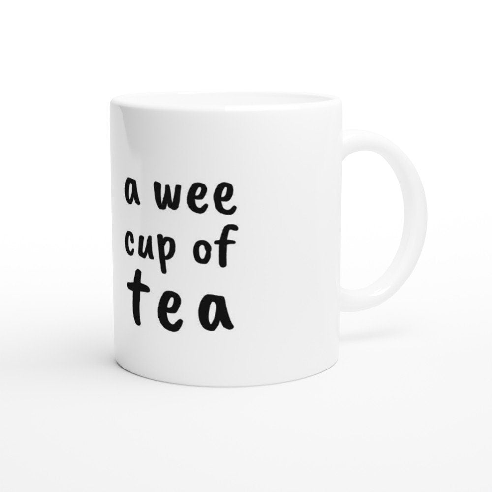 Wee Cup of Tea - Irish Phrase Mug – lifestyle setting | Buy Irish Art