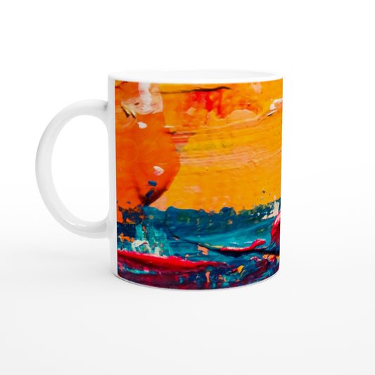 Vibrant Multicolour Abstract Design Mug